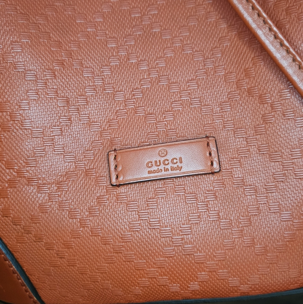 Gucci Bright Red Small Bucket Crossbody Bag - Picture 13 of 14